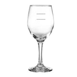 325ml wine glass with double pourline