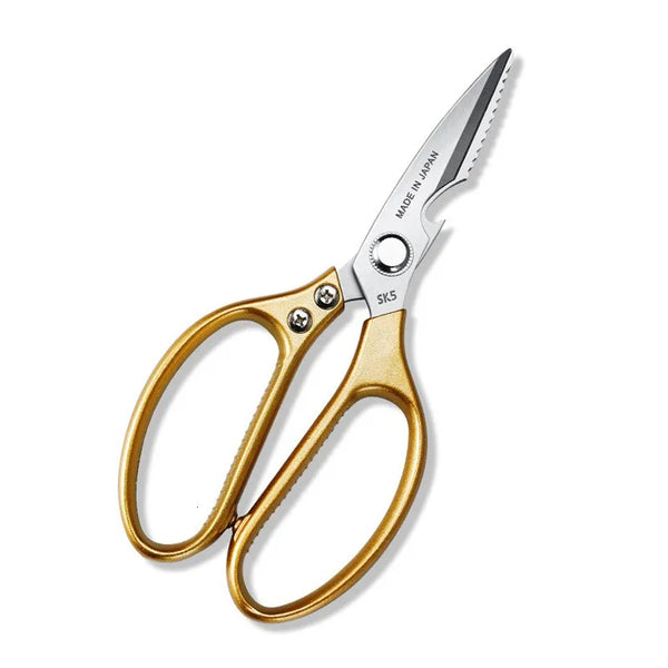 Scissors Stainless Steel Gold Large Kitchen & Utility 21.5cm x 9cm SK5 Japan