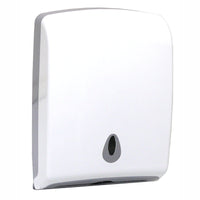 hand towel dispenser white plastic for slimline multifold paper