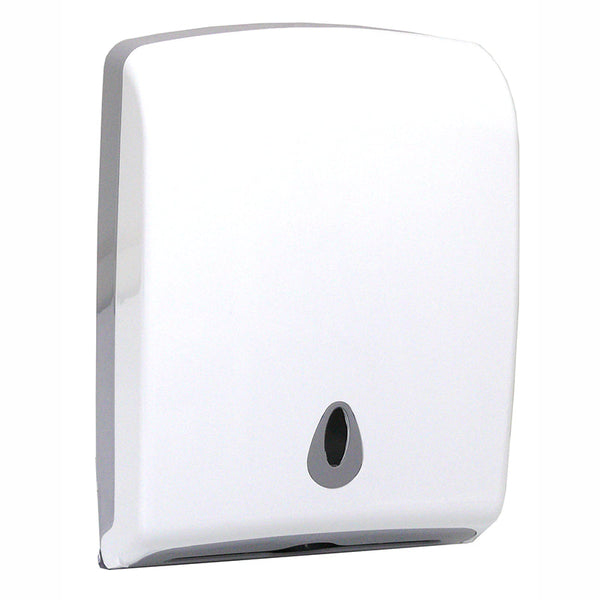 hand towel dispenser white plastic for slimline multifold paper