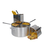 Aluminium 20 litre pot with 4 inserts for pasta & foods