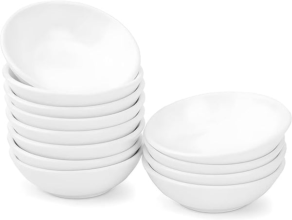 white 9cm round ramekin sauce dish 