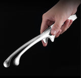 26cm Stainless Steel BBQ & Serving Tongs Korean Japanese Round Tip