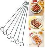 Round Ring Silver Skewer 35cm 14" Stainless Steel 1 Doz Pack Skewers