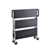 foldable three tier trolley on wheels