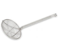 Spiral Wire Food Skimmer 23cm 9" Metal Strainer