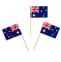 Toothpick Flag Australia Cocktail & Food (Pack 100) Miniature Toothpicks