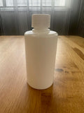 Bottle With Cap 250ml  HDPE Short Screw Neck White 28/410