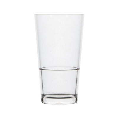 poly plastic unbreakable hi ball beer glass 425ml polysafe 