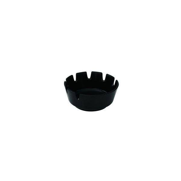 round black bakelite ashtray 10cm 