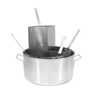 Aluminium 20 litre pot with 4 inserts for pasta & foods