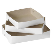 Cake Tray #24 White 18cm x 25cm x 4.5cm Pack 200