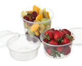 Genfac Round Plastic Containers 120mm Pack 50