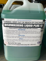 Dishwashing Detergent Apple Green 5 lt All Purpose Plus 12 Santos