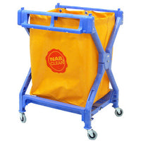 X trolley janitorial cleaners rubbish cart on wheels with bag