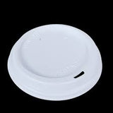 Disposable White Paper Takeaway Hot or Cold Drinking Cup Single Wall Sleeve 50 Cups