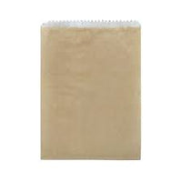 Paper Bags Greaseproof Long GPL Brown Pack 500