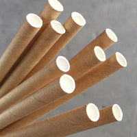 kraft brown paper jumbo straw 