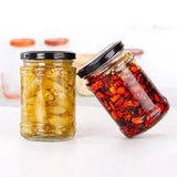 Glass Food Storage Jar Round With Lid 250ml Flint Paragon JAR-M250-1470-FL