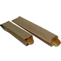 Paper Brown Bread Stick Bag Pack 500 BB1 (WxL)100x490mm+Gussett 40mm