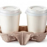 Disposable White Paper Takeaway Hot or Cold Drinking Cup Single Wall Sleeve 50 Cups